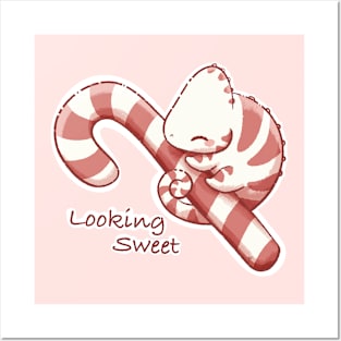 Candy Cane Chameleon Posters and Art